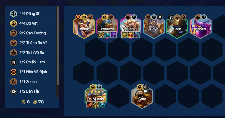 Đội hình Mundo Carry DTCL mùa 15