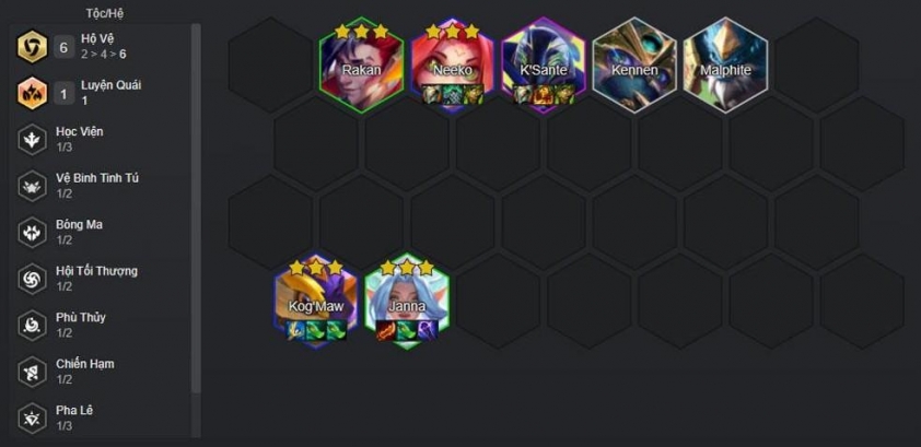 Chiến thuật giữa game đội hình Kog'Maw - Neeko