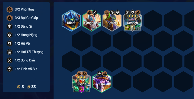 Cách chơi đầu trận với đội hình Lucian Reroll