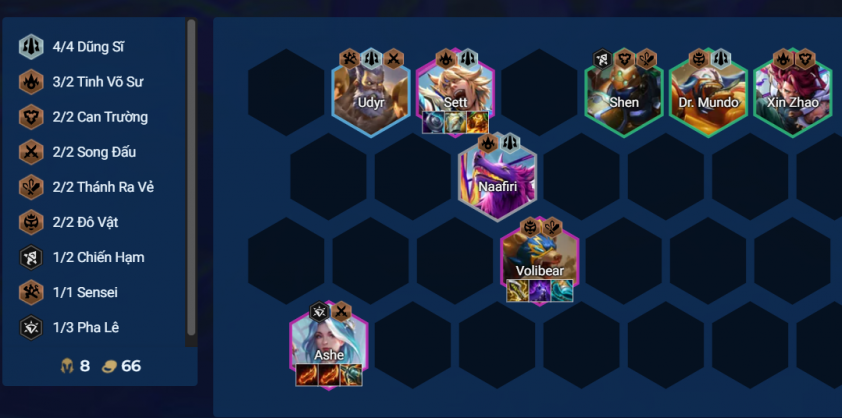Đội hình late game Ashe - Volibear