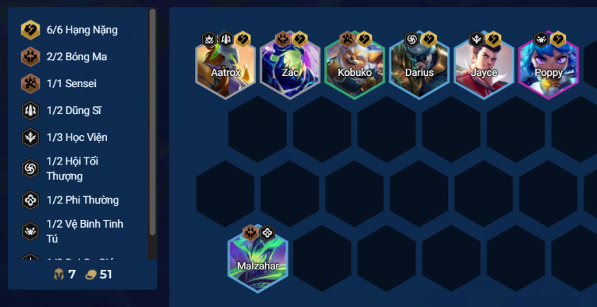 Reroll Malzahar và Kobuko 3 sao ở cấp độ 7