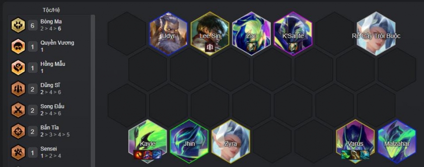 Đội hình Kayle Bóng Ma trong DTCL mùa 15