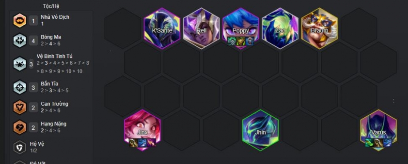Reroll lấy Poppy và Jinx 2 sao