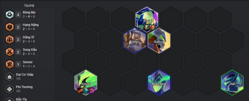 Chiến thuật giữa game Kayle Bóng Ma