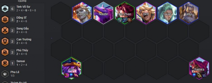 Đội hình Lux carry reroll chi tiết