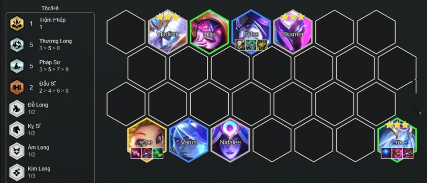 Đội hình Thượng Long Pháp Sư DTCL 7.5