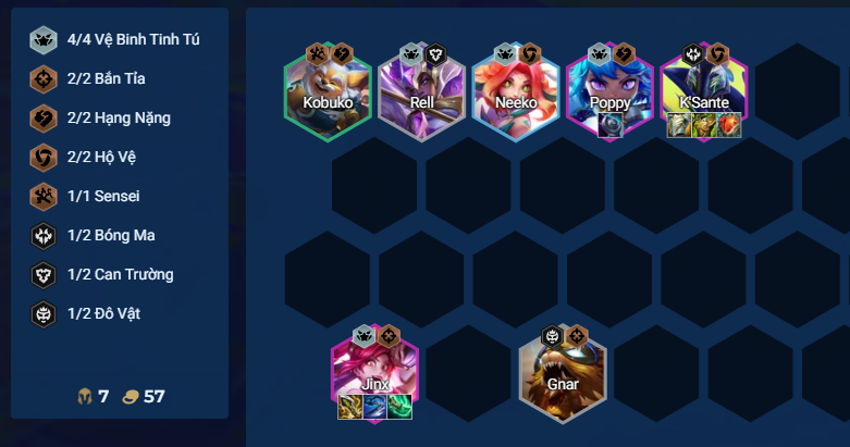 Chiến thuật giữa game Chiến thuật chơi giữa game với đội hình Jinx K'Sante