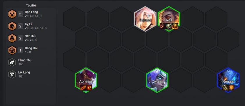 Chiến thuật đầu game đội hình Rengar Bạo Long