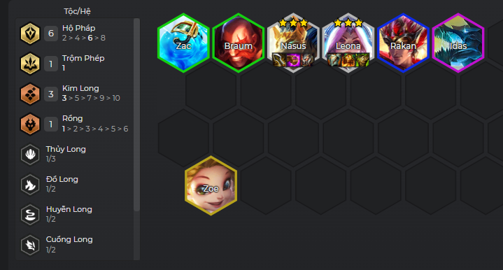 Đội hình Nasus Kim Long Hộ Pháp DTCL Mùa 7.5 Cách chơi đội hình Nasus Kim Long Hộ Pháp DTCL Mùa 7.5