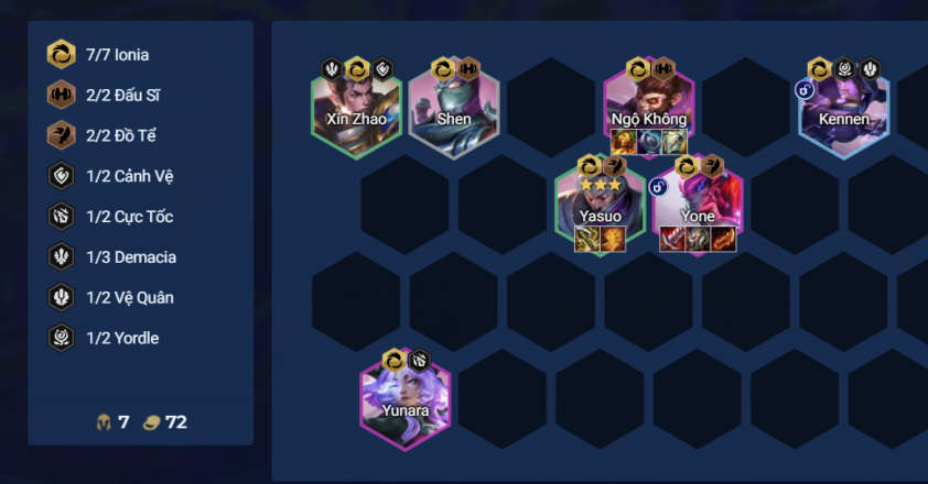 Chiến thuật giữa game Yasuo Ionia DTCL Mùa 16