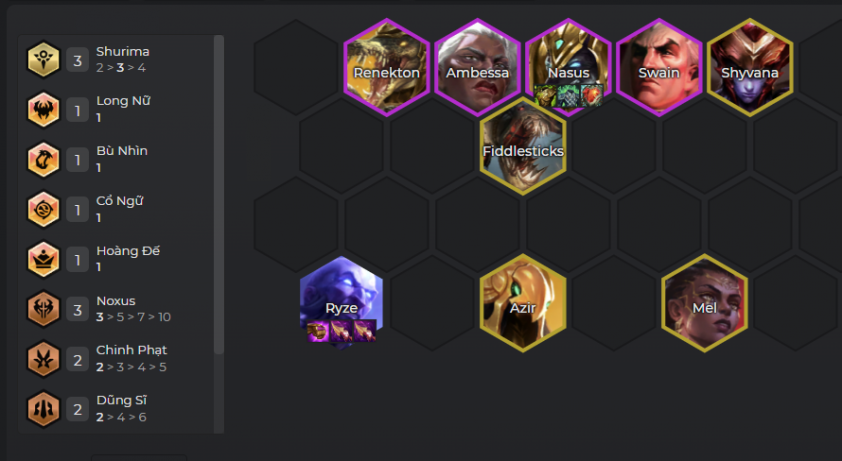 Đội hình Ryze Shurima DTCL Mùa 16