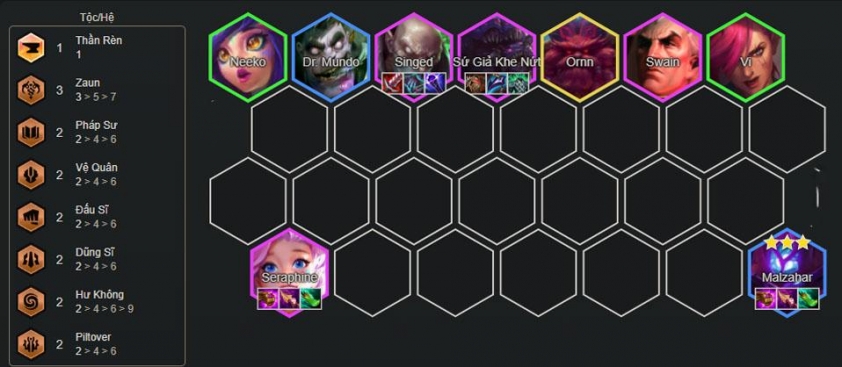 Top 4 đội hình mạnh nhất DTCL mùa 16 theo đánh giá từ nhà vô địch thế giới Đội hình Singed AP trong DTCL Mùa 16