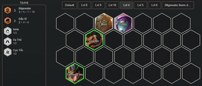 Khởi đầu đội hình với Illaoi và Twisted Fate
