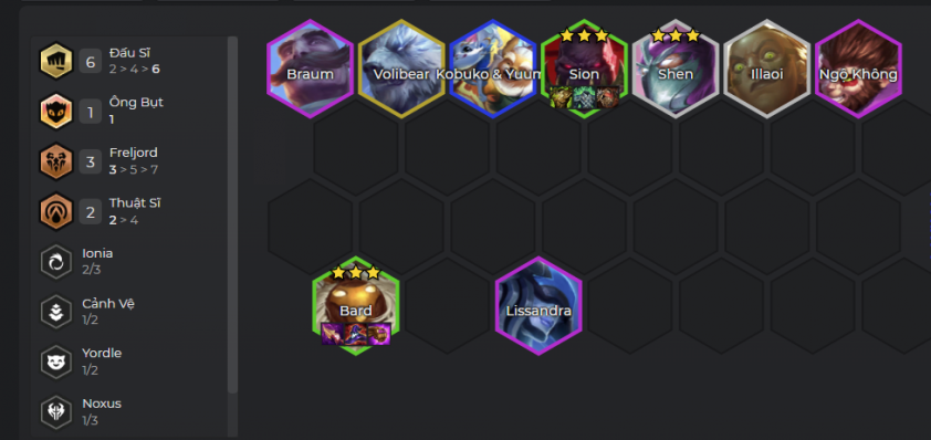 Đội hình Bard Đấu Sĩ DTCL Mùa 16