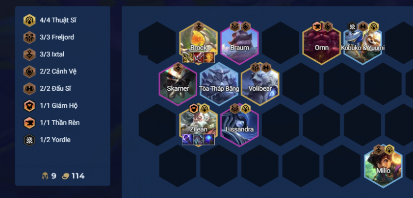 Đội hình Brock Thuật Sĩ DTCL Mùa 16