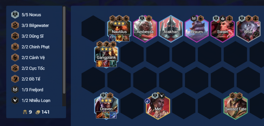 Đội hình Gangplank Reroll DTCL Mùa 16 Đội hình Gangplank Reroll trong DTCL Mùa 16