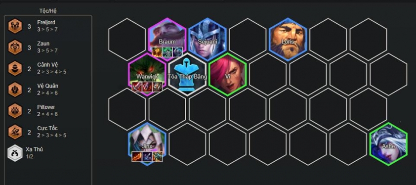 Nâng cấp Vi, Jinx để mở khóa Warwick