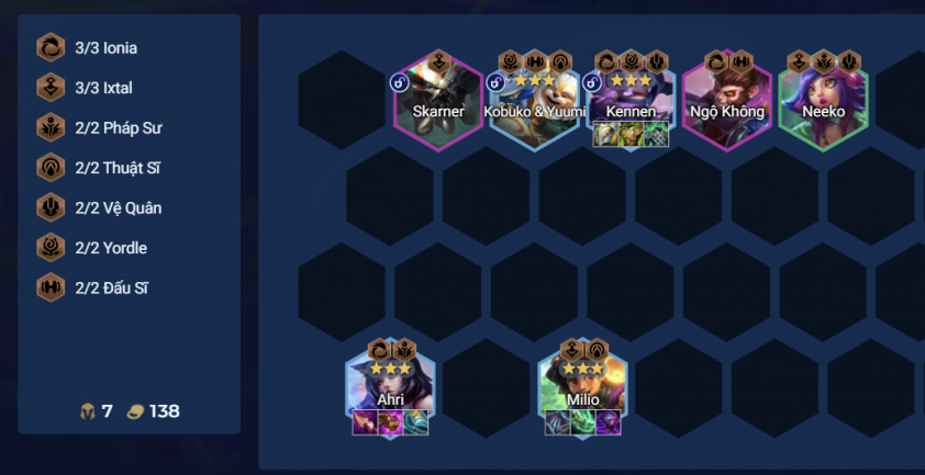 Đội hình Ahri Reroll DTCL Mùa 16 Đội hình Ahri reroll DTCL Mùa 16