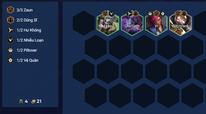 Đầu game đội hình Ekko Cho'Gath Chiến thuật đầu game với Ekko và Cho'Gath