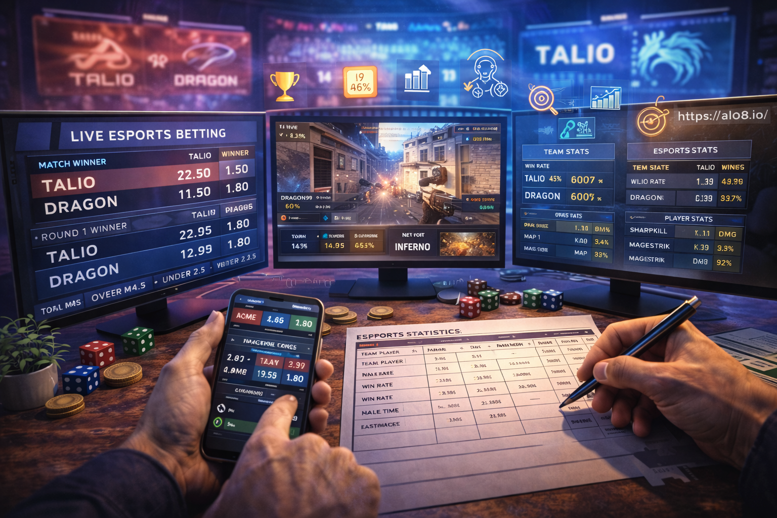 Phân tích cá cược esports trực tiếp