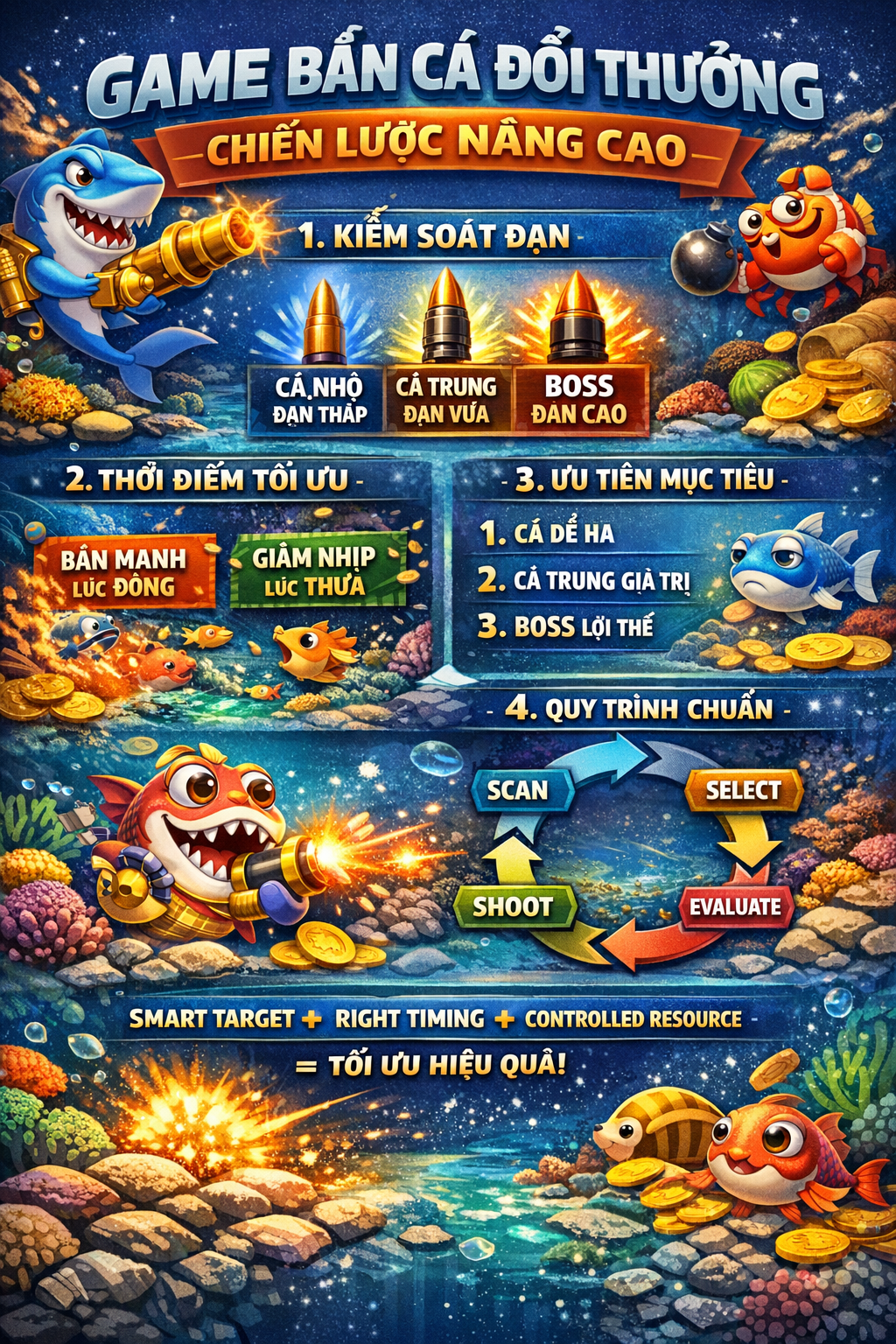 Chiến lược nâng cao bắn cá